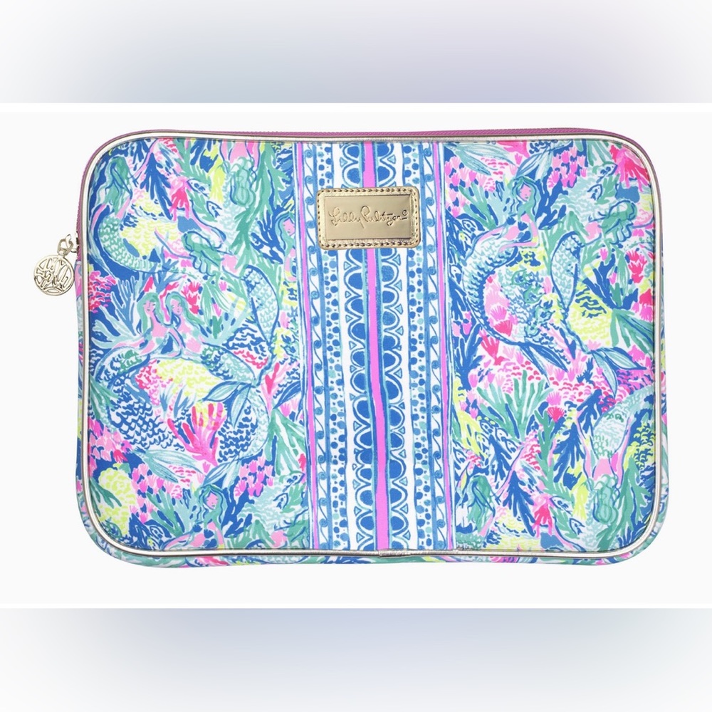 NWT Lilly Pulitzer Laptop Case 13” Computer, Mermaid Cove